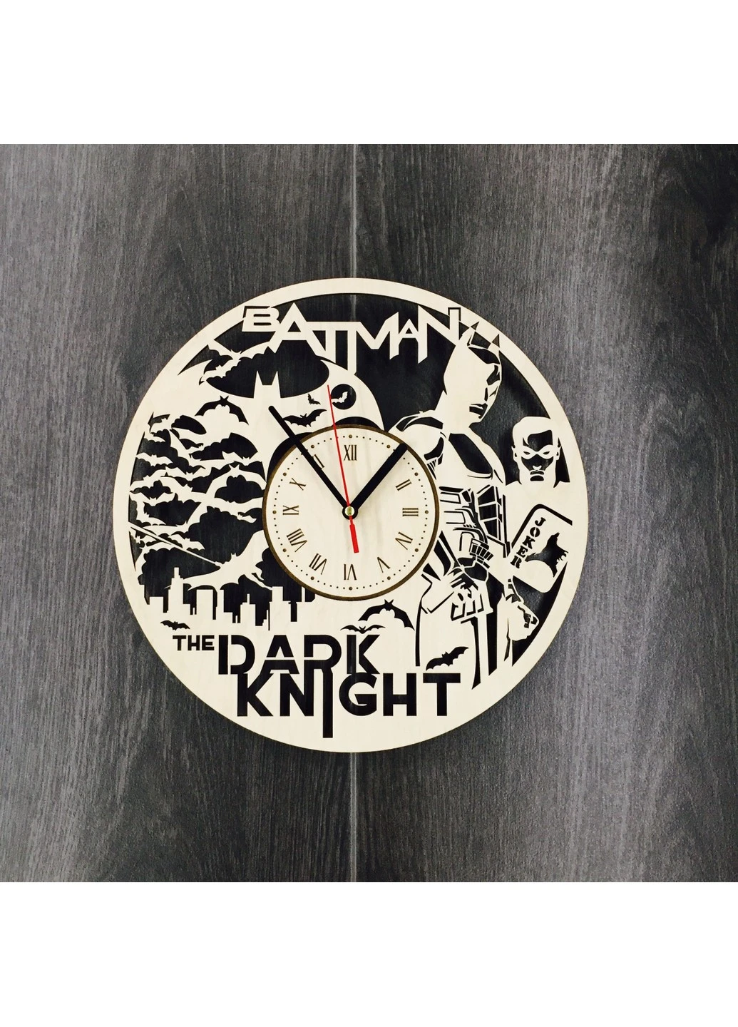 Настінний великий оригінальний годинник «The Dark Knight» 7Arts (253567217)