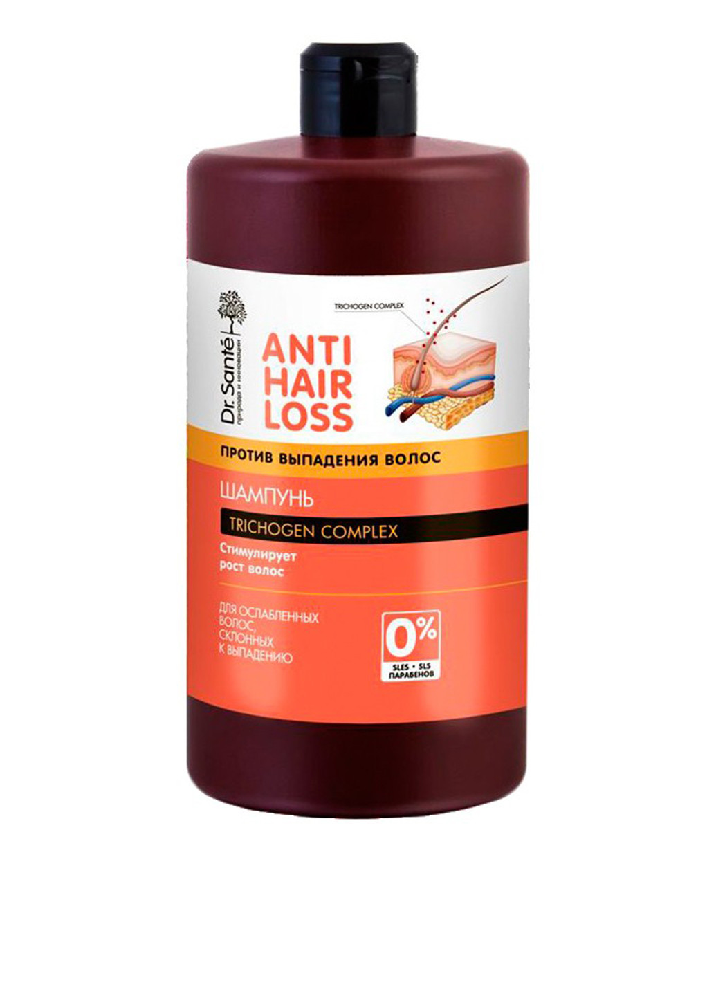 Шампунь для ослабленных и склонных к выпадению волос, 1000 мл Dr. Sante (77298950)