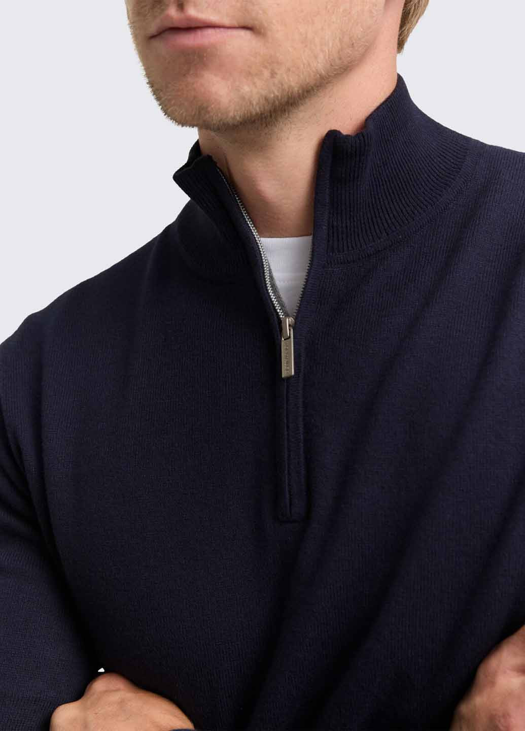 Темно-синій демісезонний светр Tom Tailor