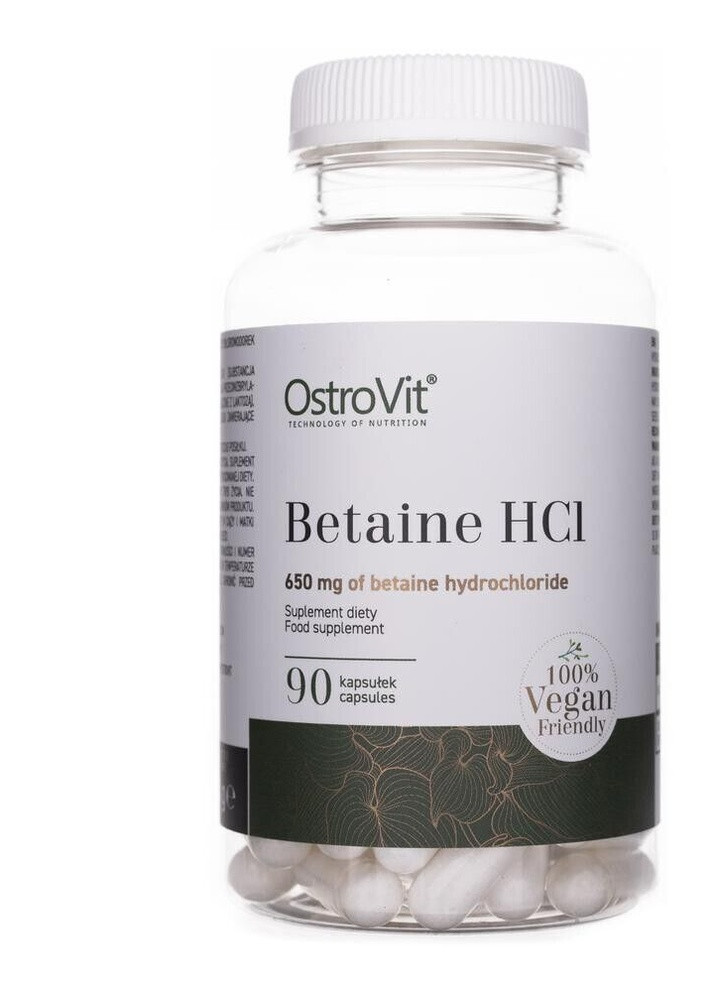 Бетаїну гідрохлорид Betaine HCL 90 caps Ostrovit (256522728)