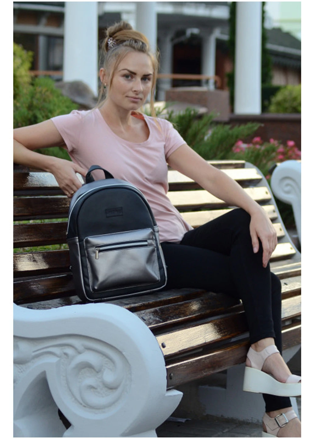 Жіночий рюкзак 35х12х25 см Sambag (210473581)