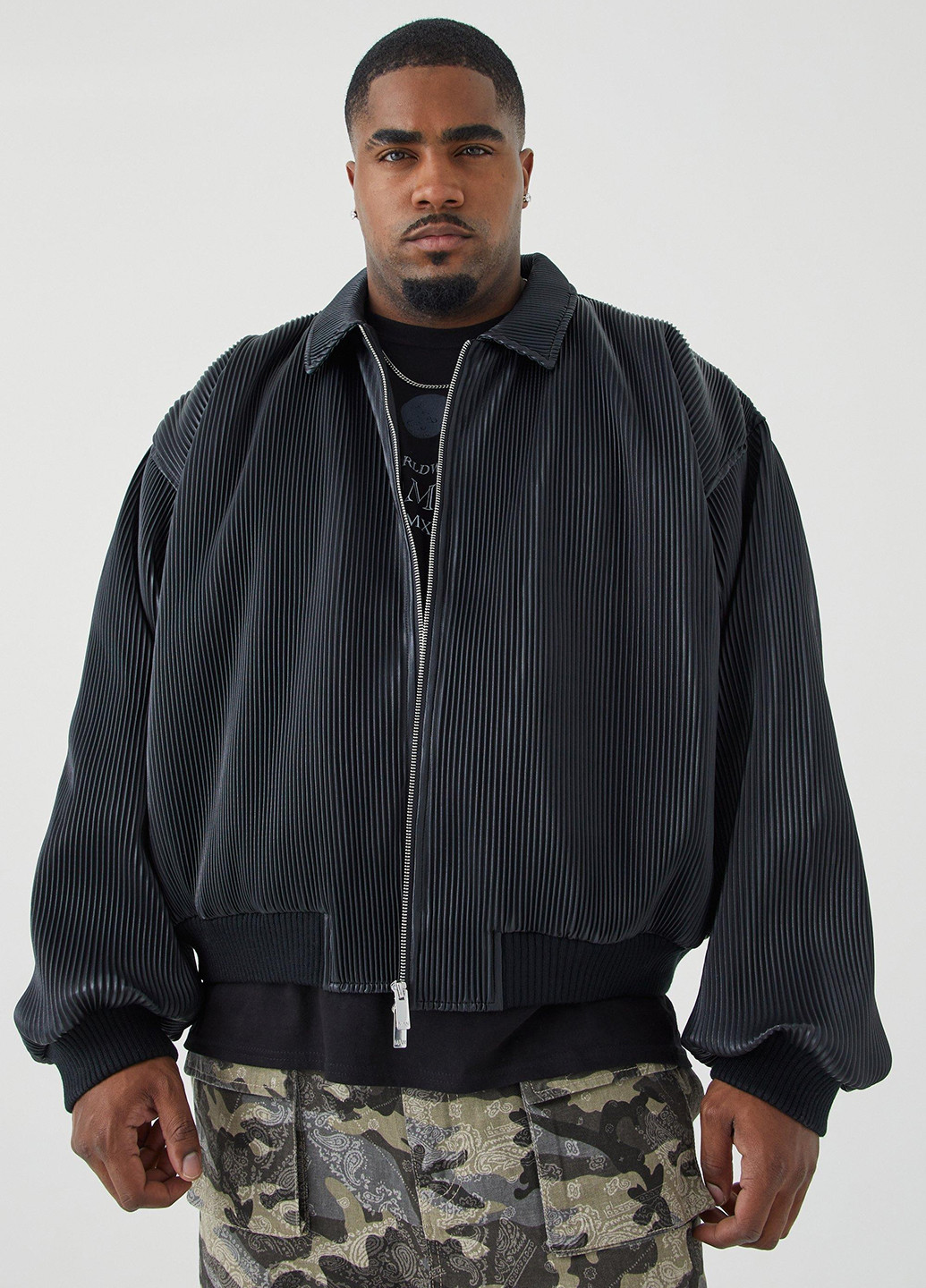 Чорна демісезонна куртка Boohoo