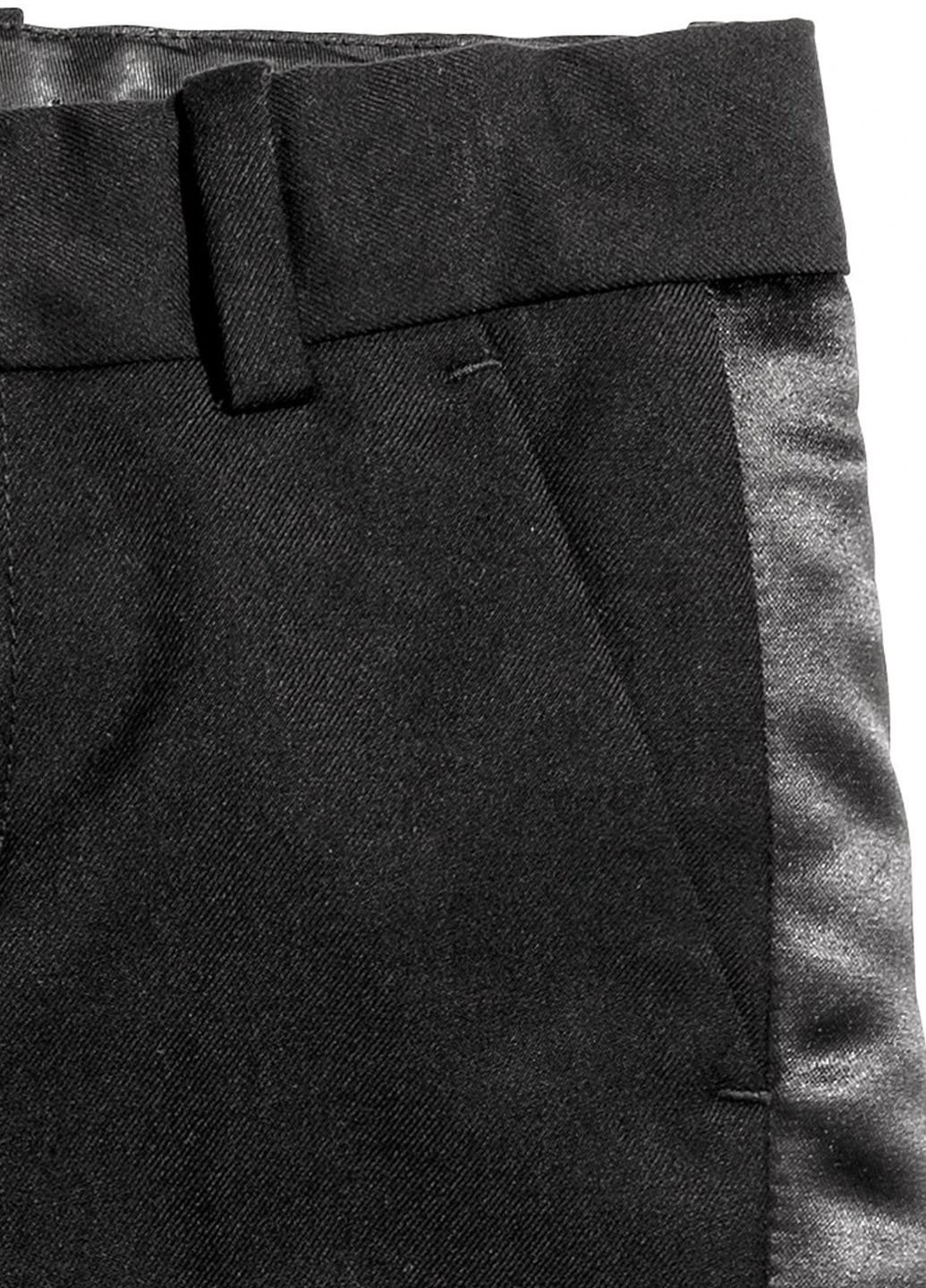 Черные кэжуал демисезонные брюки зауженные H&M