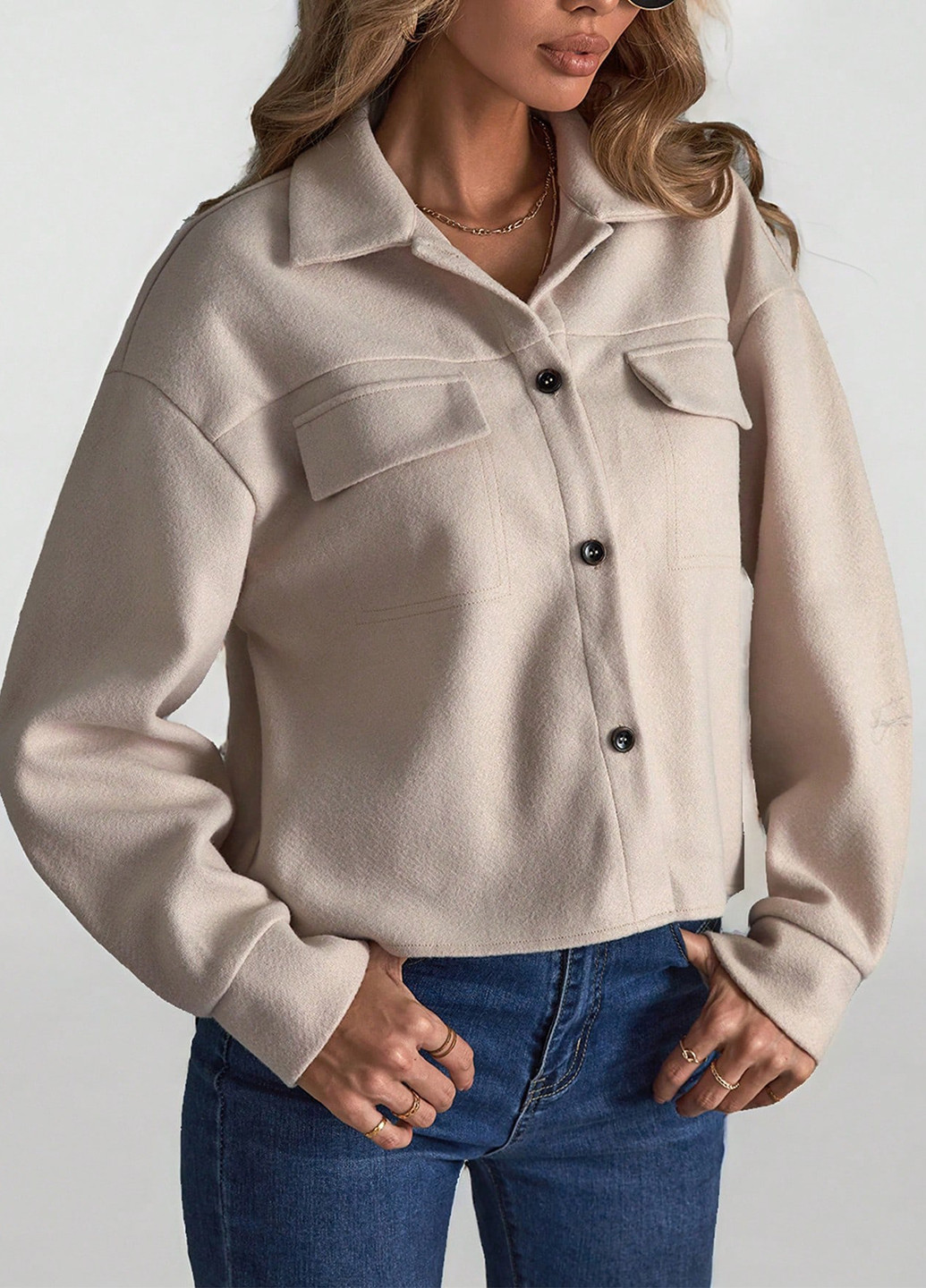 Куртка-сорочка SHEIN (340673258)