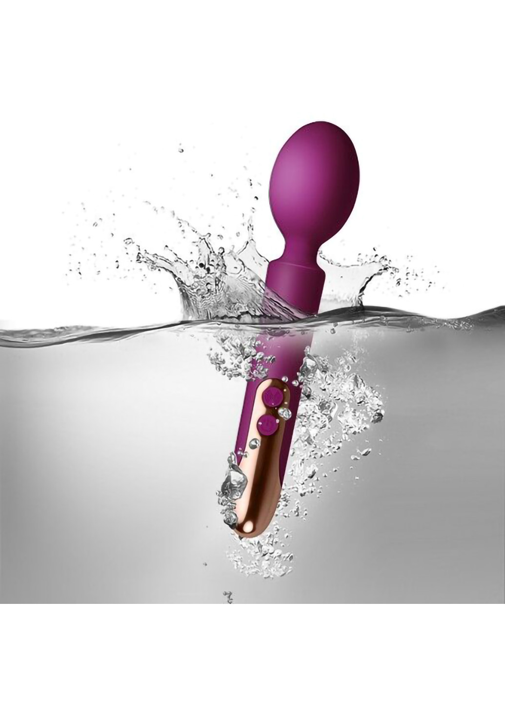 Вибромассажер Oriel Purple, водонепроницаемый, гибкая головка, мощный, LED подсветка Rocks-Off (254151084)