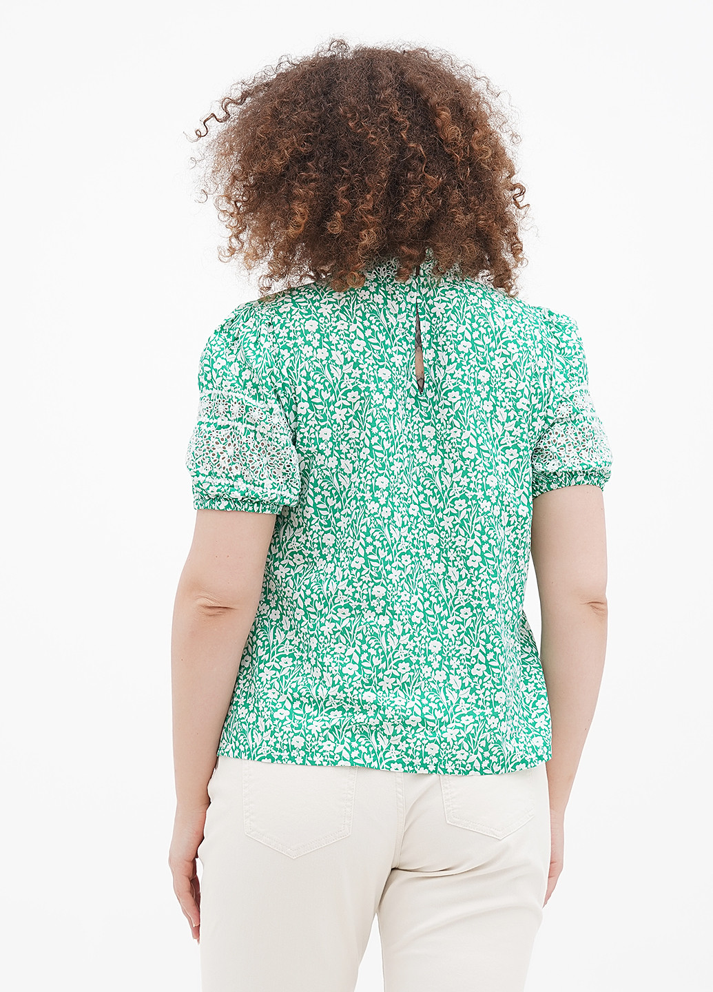 Зеленая летняя блуза Boden