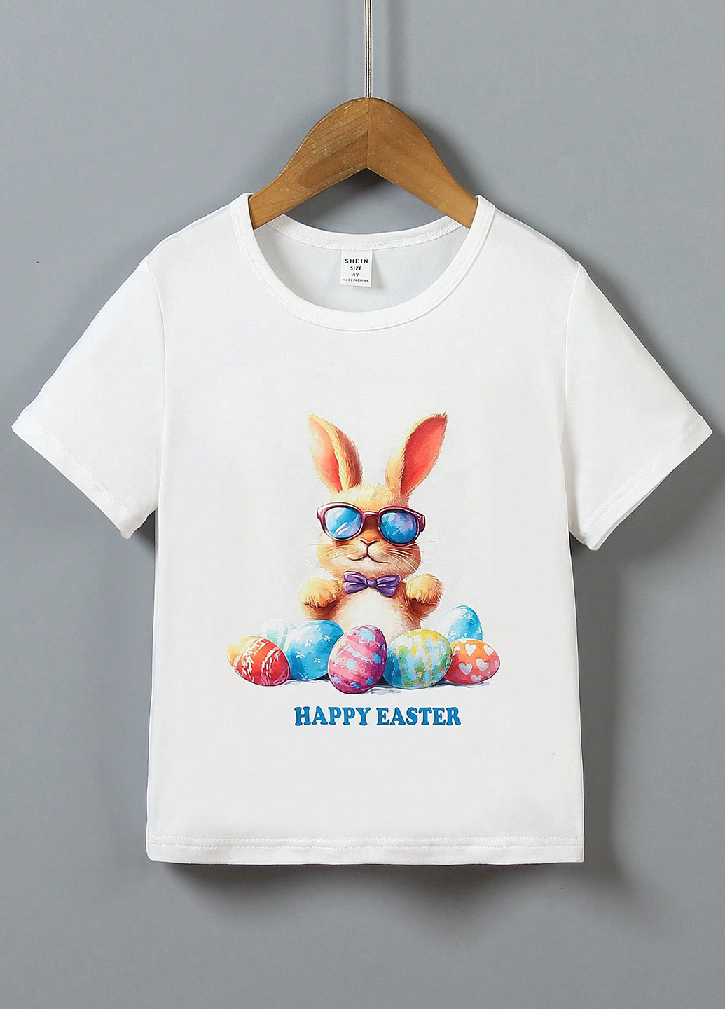 Біла літня футболка SHEIN