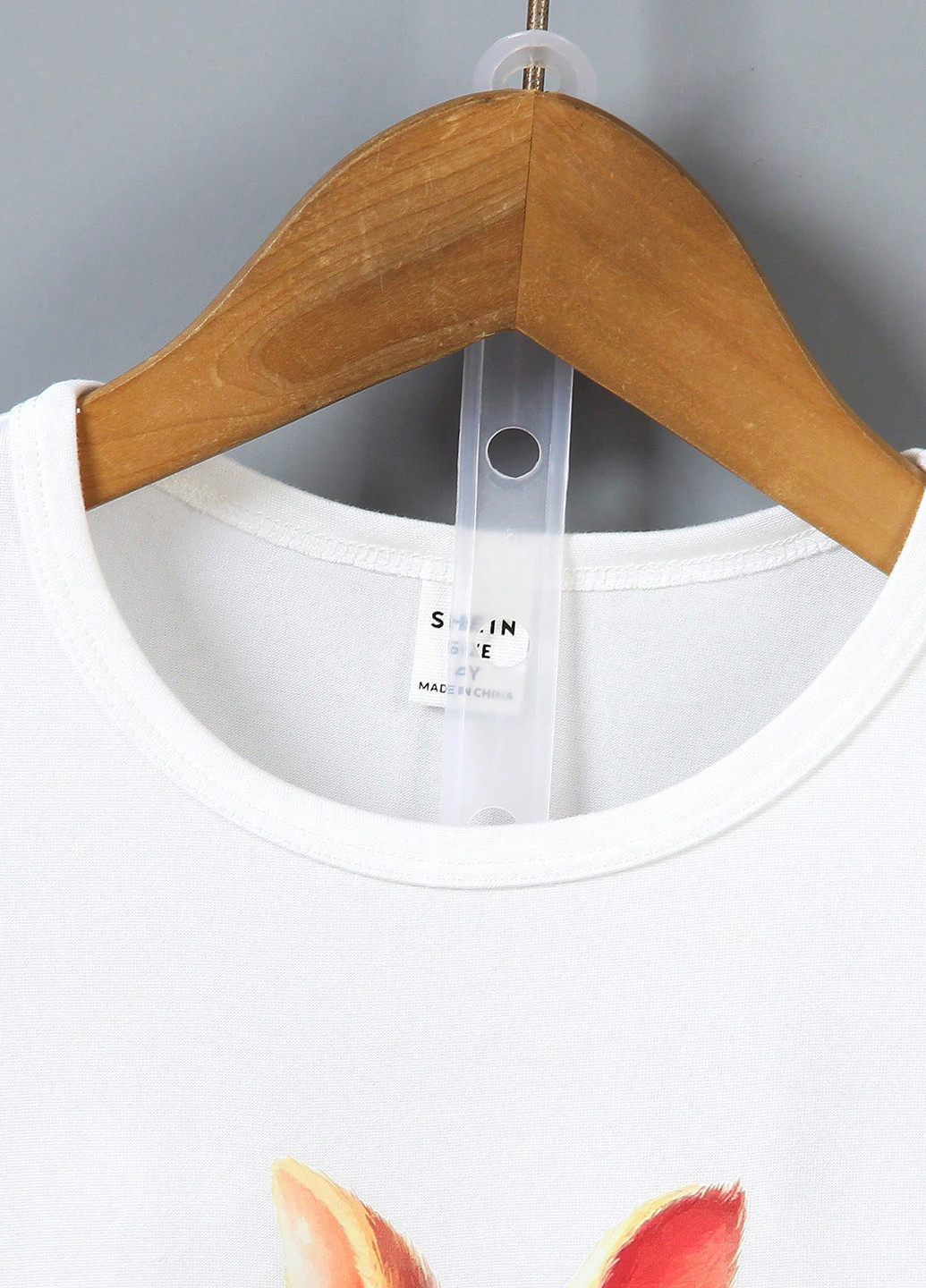 Біла літня футболка SHEIN