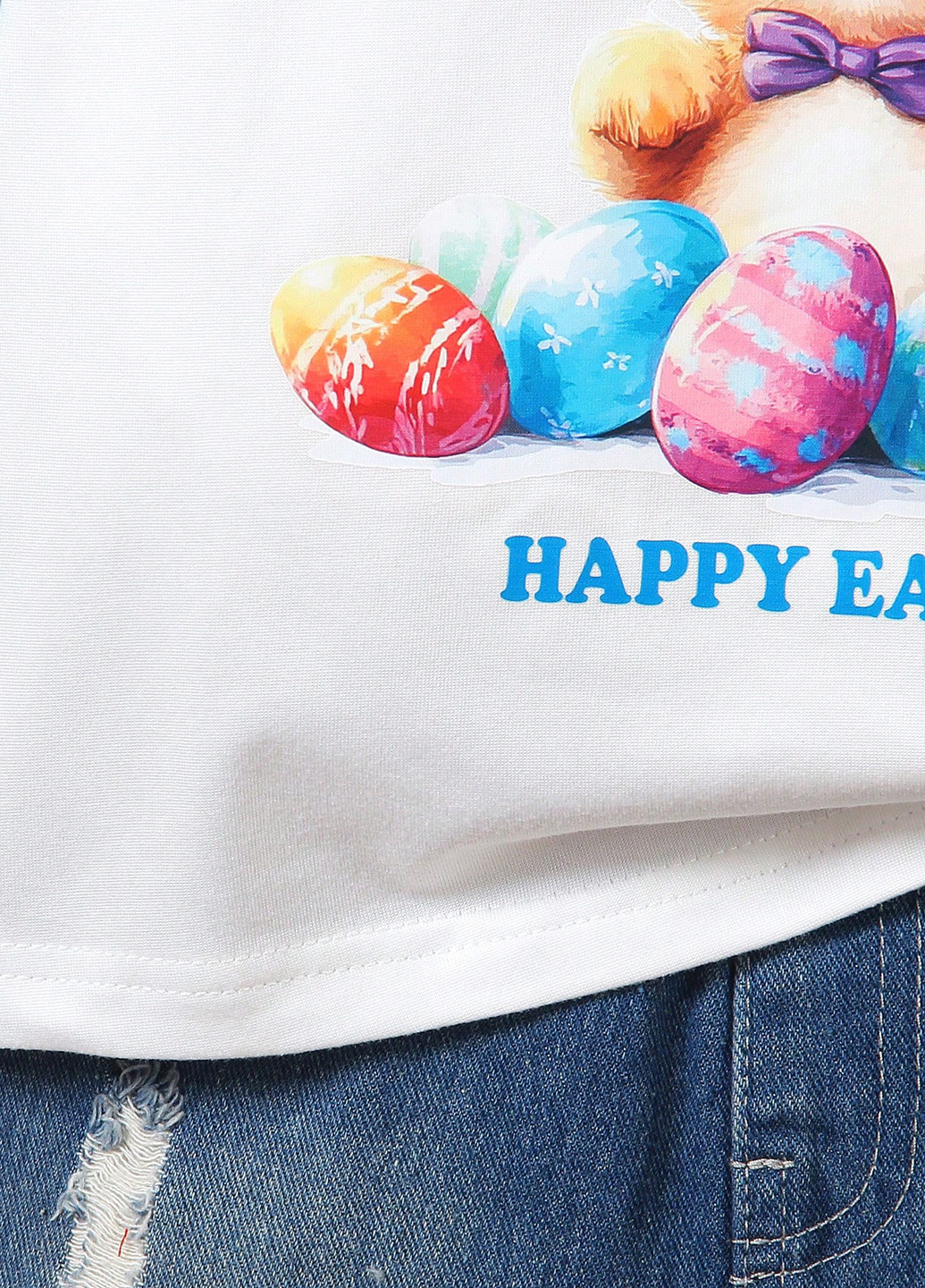 Біла літня футболка SHEIN