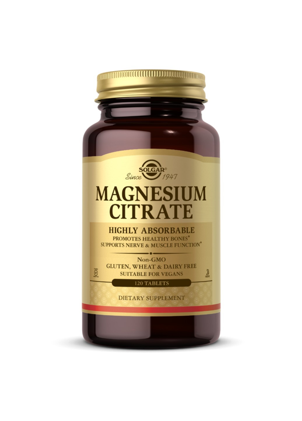 Магний цитрат Magnesium Citrate (120 tabs) солгар Solgar (255410204)