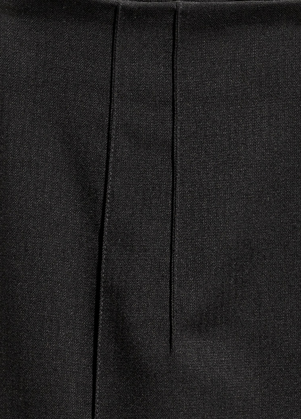 Черная офисная, кэжуал однотонная юбка H&M карандаш