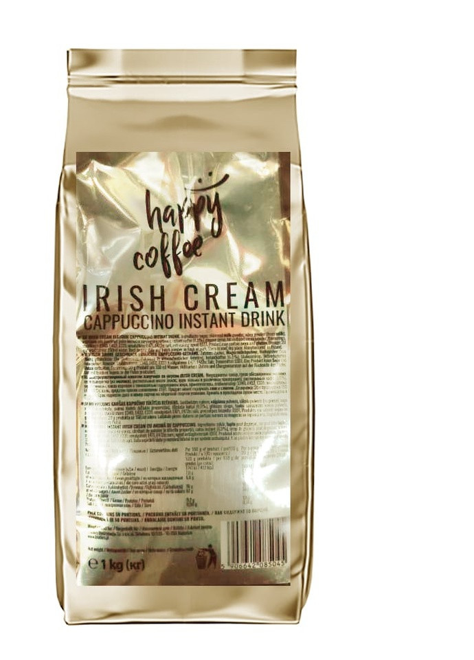Каппучино Happy Coffee Irish Cream Cappuccino Instant Drink 1 кг Gemini (253694090)