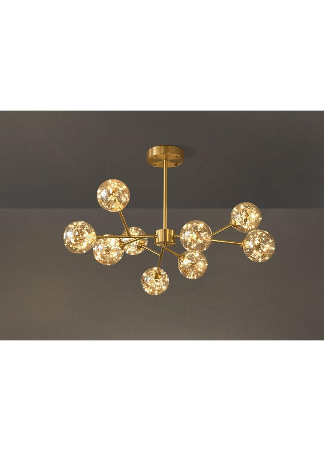 Люстра потолочная LED AOC19/9AB+led-k Бронза 36х100х100 см. Sunnysky (253122278)