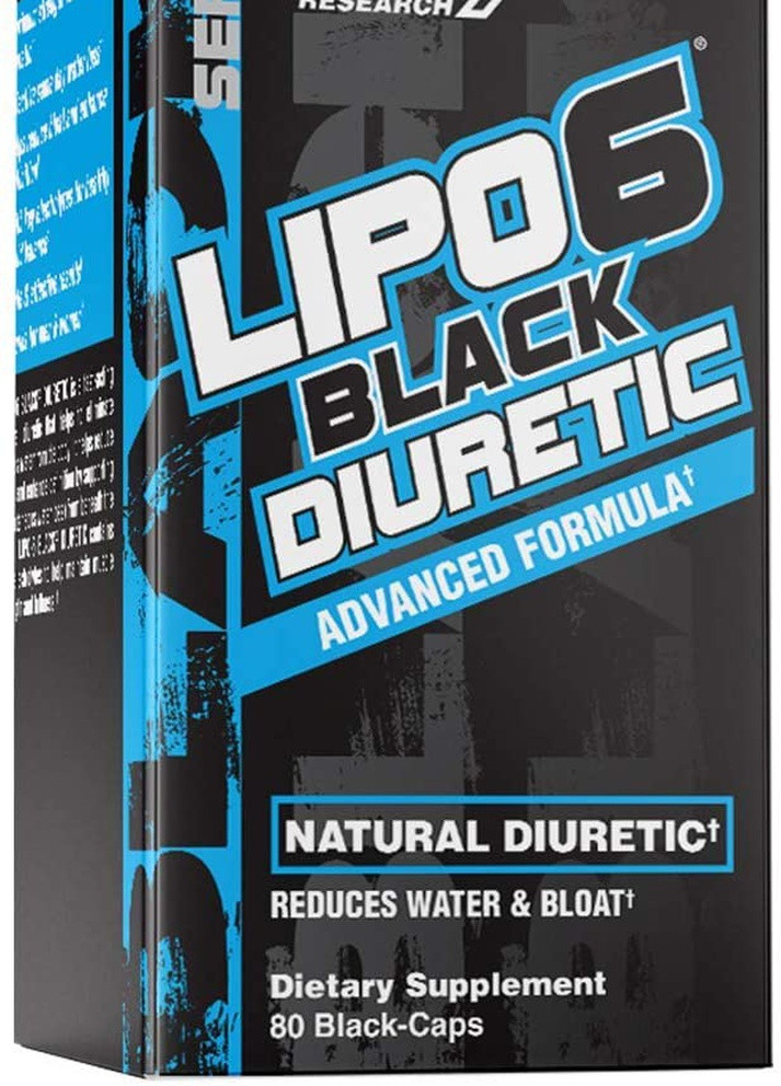 Диуретик Lipo-6 Black Diuretic 80 caps Nutrex (254371755)
