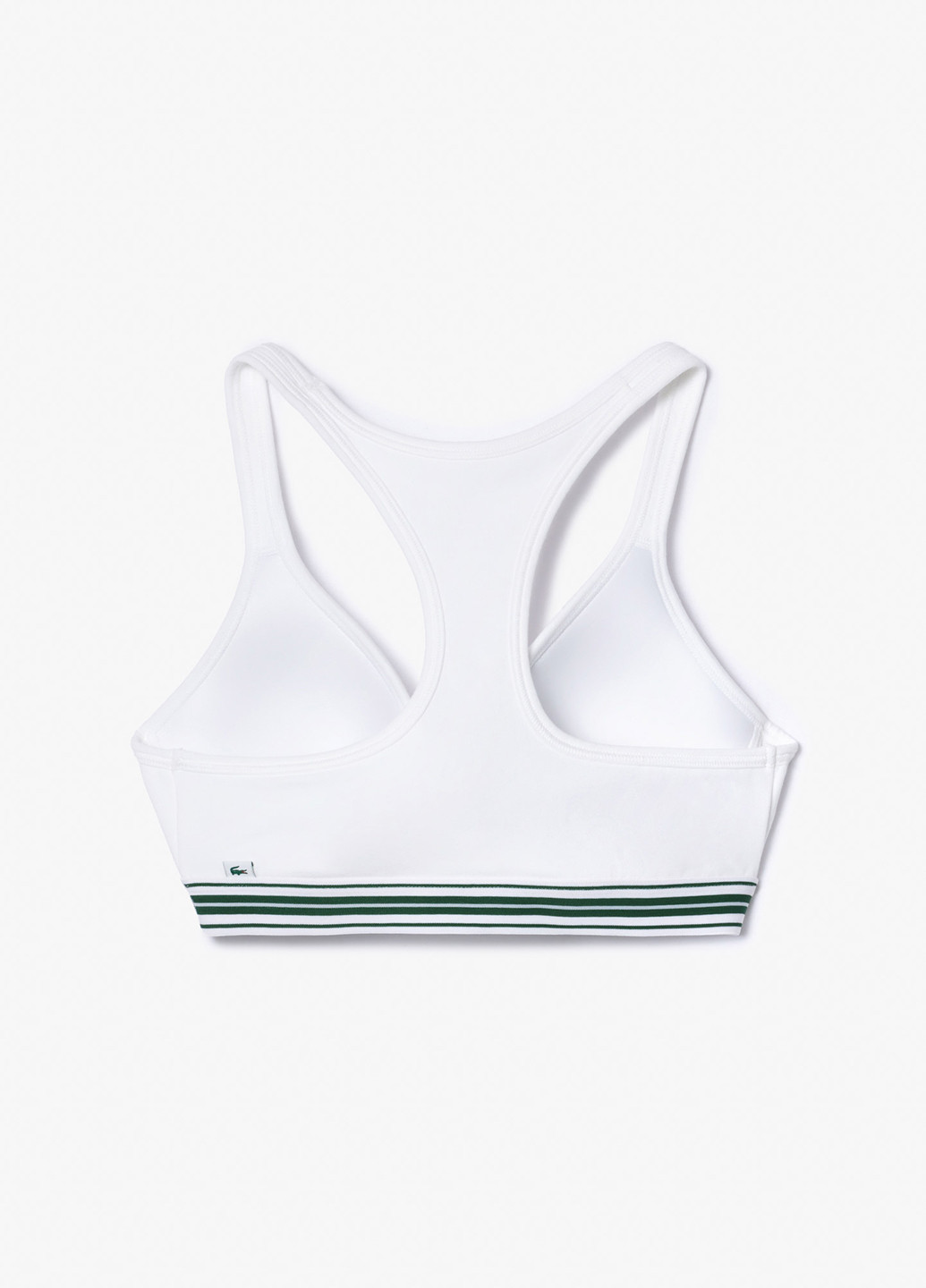 Білий топ бюстгальтер Lacoste без кісточок бавовна