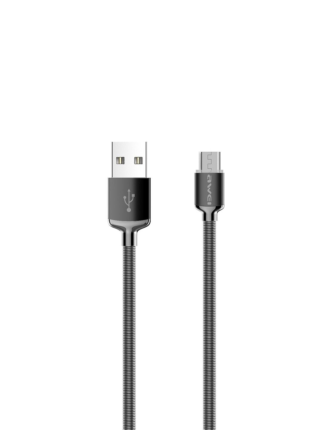 Кабель Micro-USB в металевій оплетке CL-27 Silver (Y702272099) Awei (229540522)