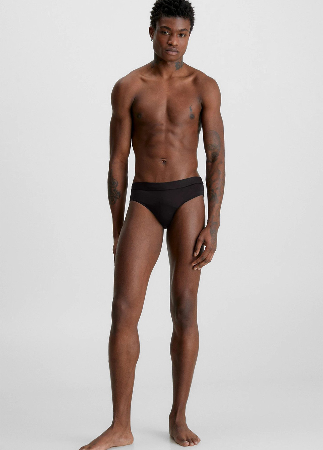 Мужские черные пляжные плавки Calvin Klein