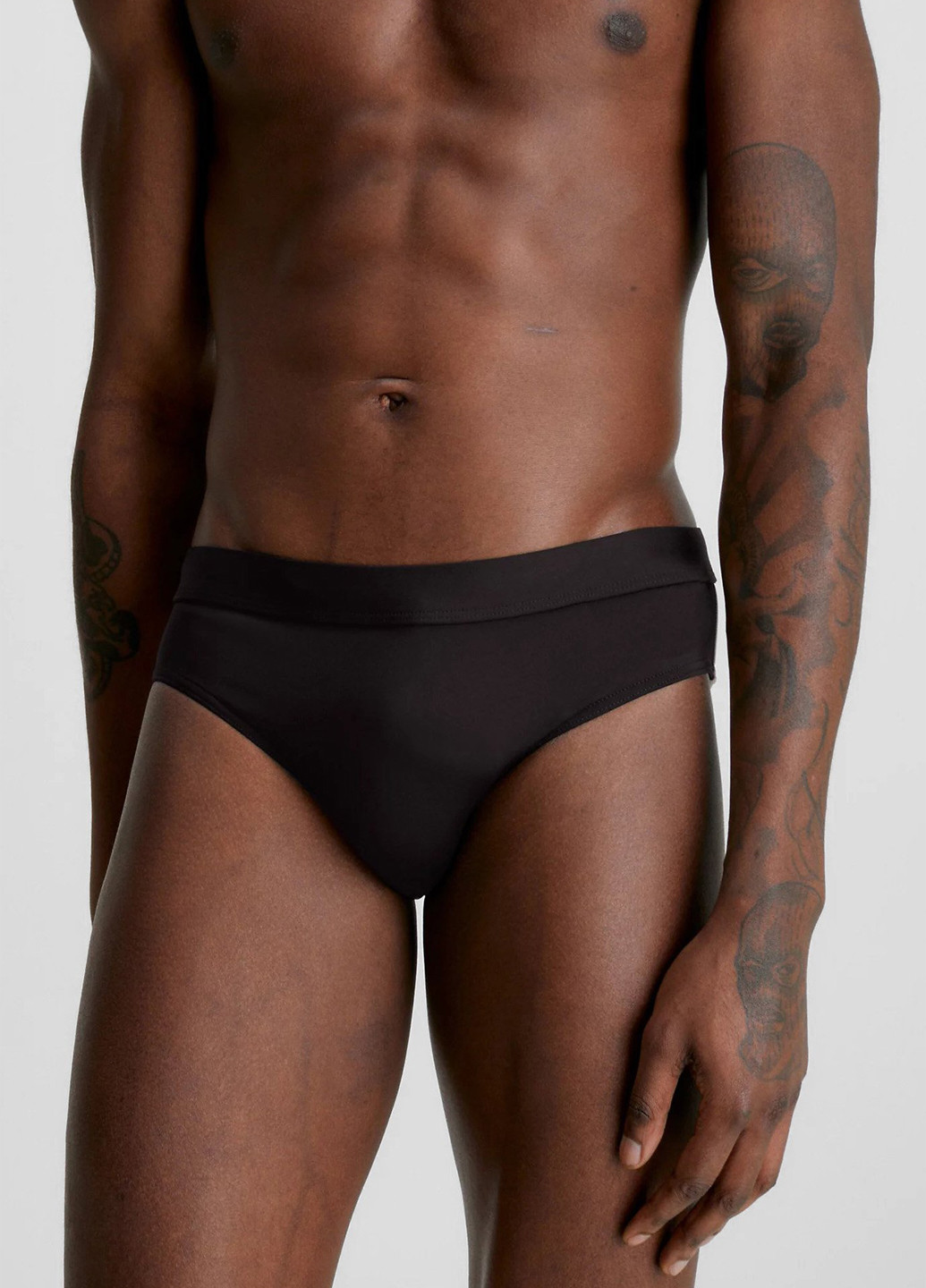 Мужские черные пляжные плавки Calvin Klein