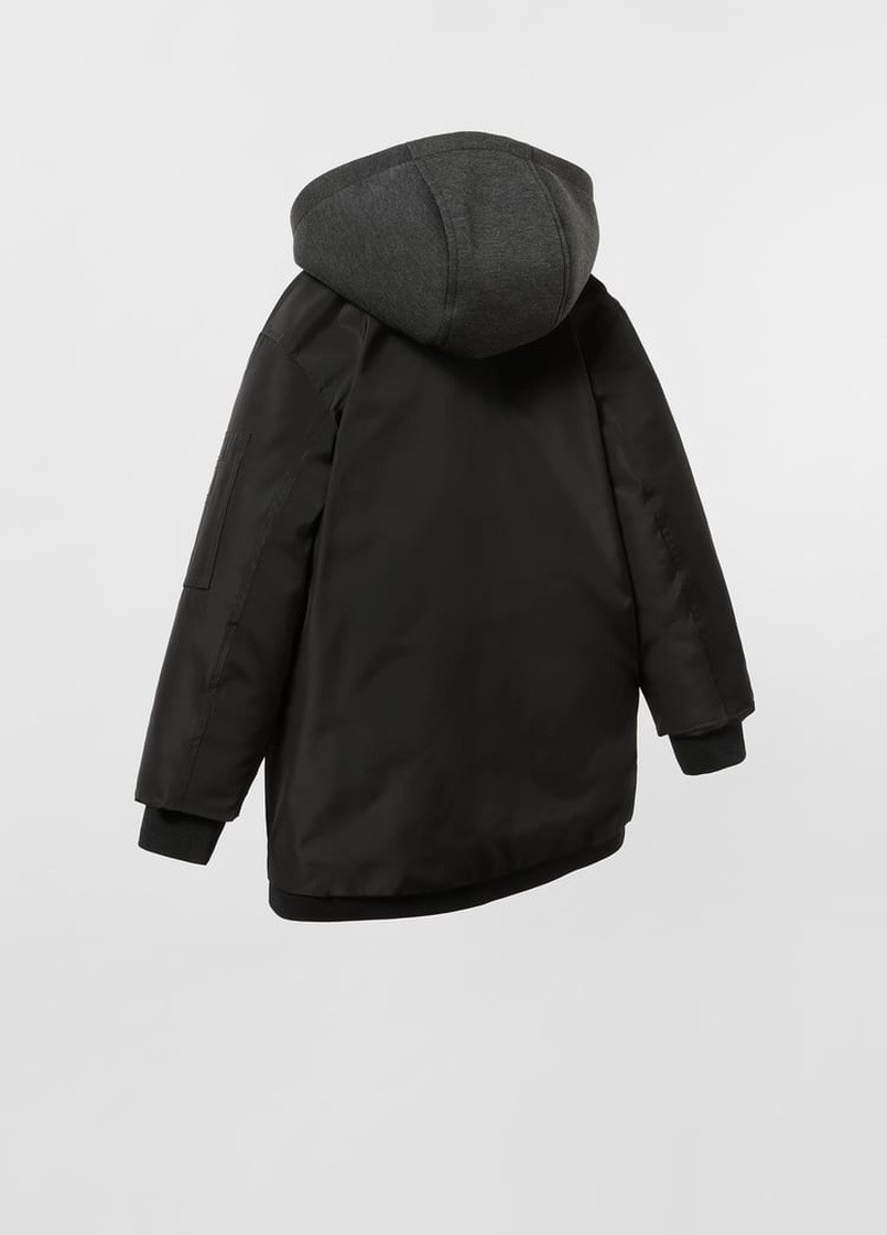 Чорна демісезонна демісезонна куртка для хлопчика Zara