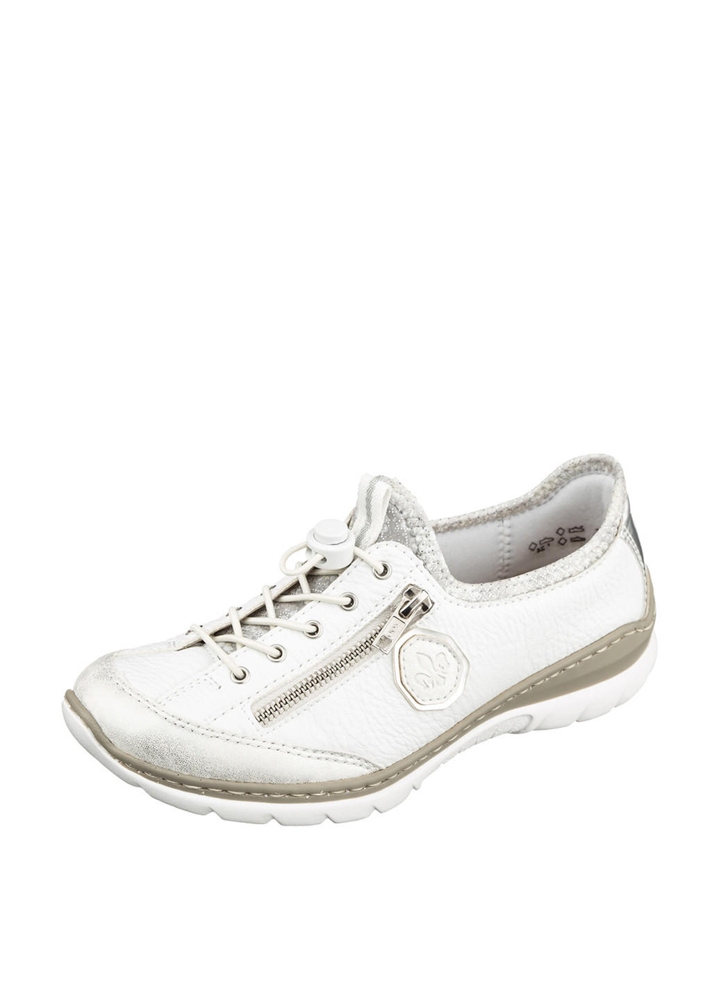 Белые демисезонные кроссовки Rieker
