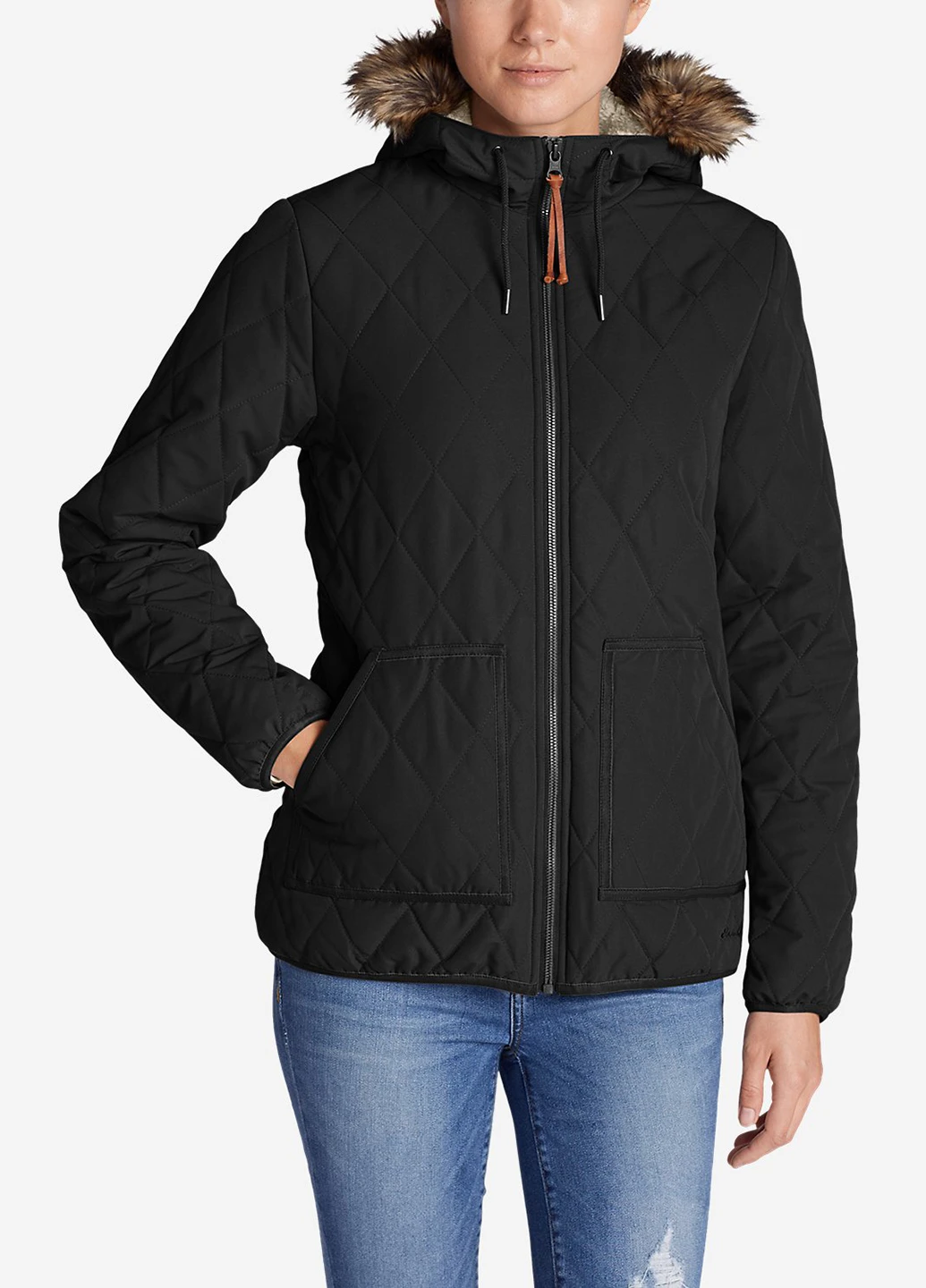 Чорна зимня куртка Eddie Bauer