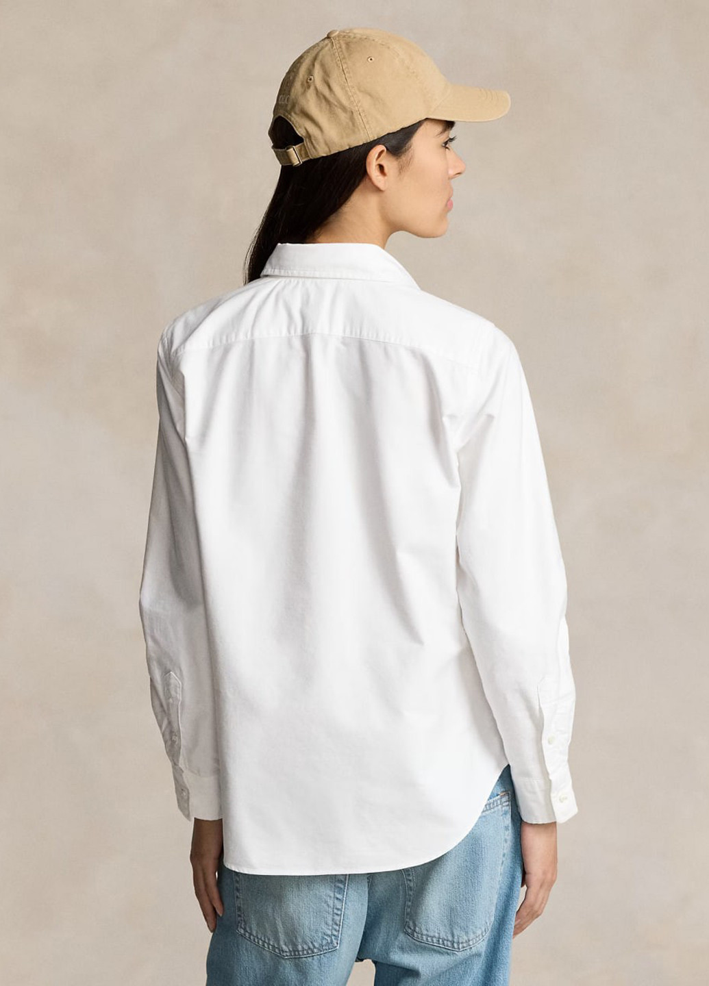 Белая кэжуал рубашка с логотипом Polo Ralph Lauren