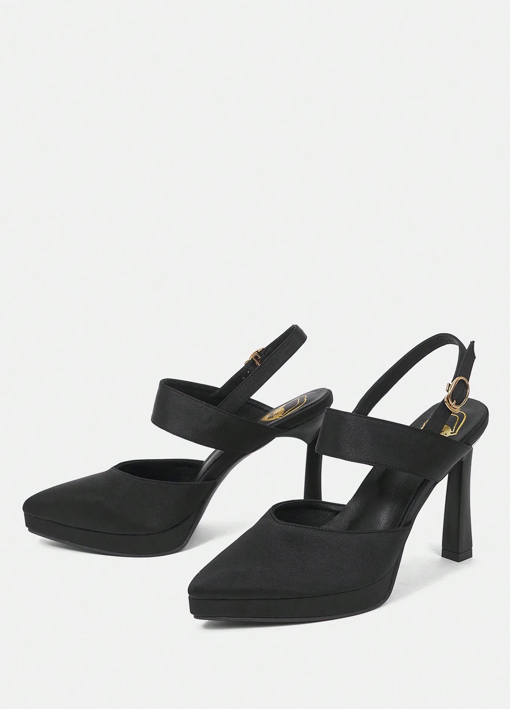 SHEIN Туфли слингбеки черный з искусственная кожа, китай — лето (325706669)