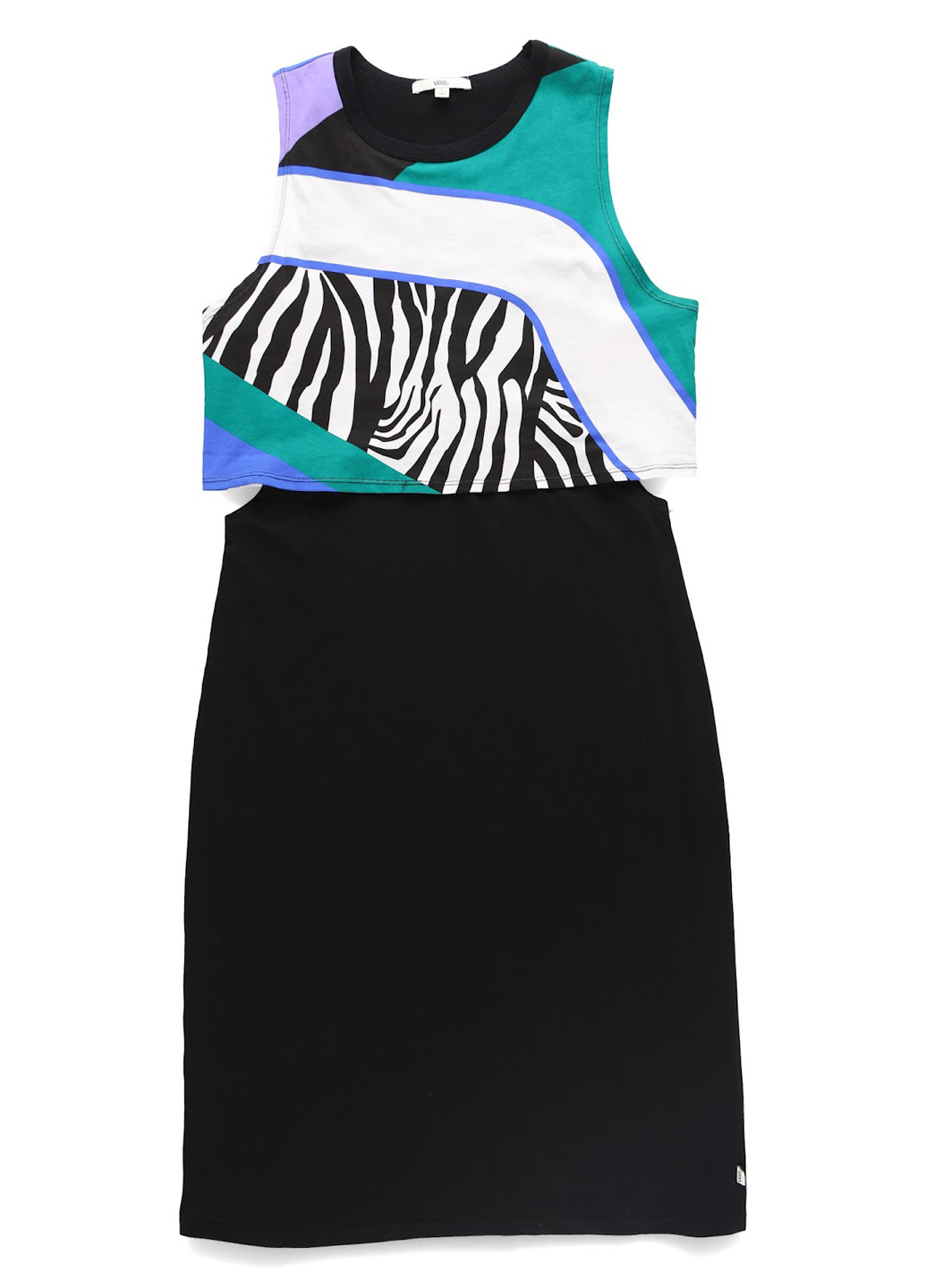 Чорна кежуал сукня Vans з абстрактним візерунком