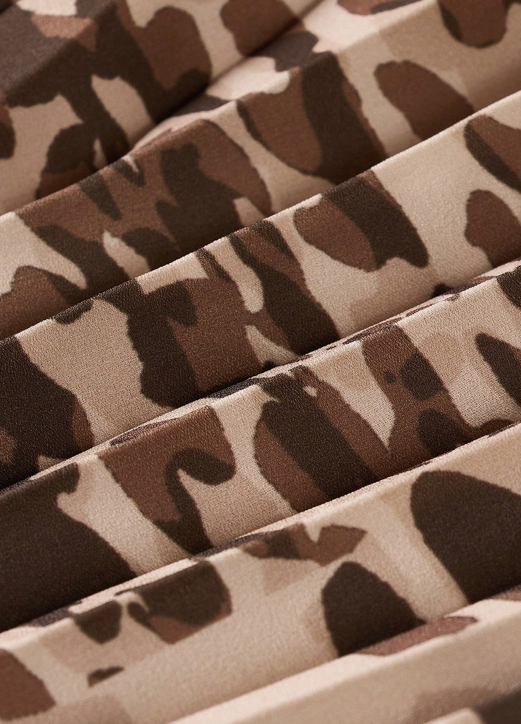 Комбинированное кэжуал платье плиссированное SHEIN леопардовый