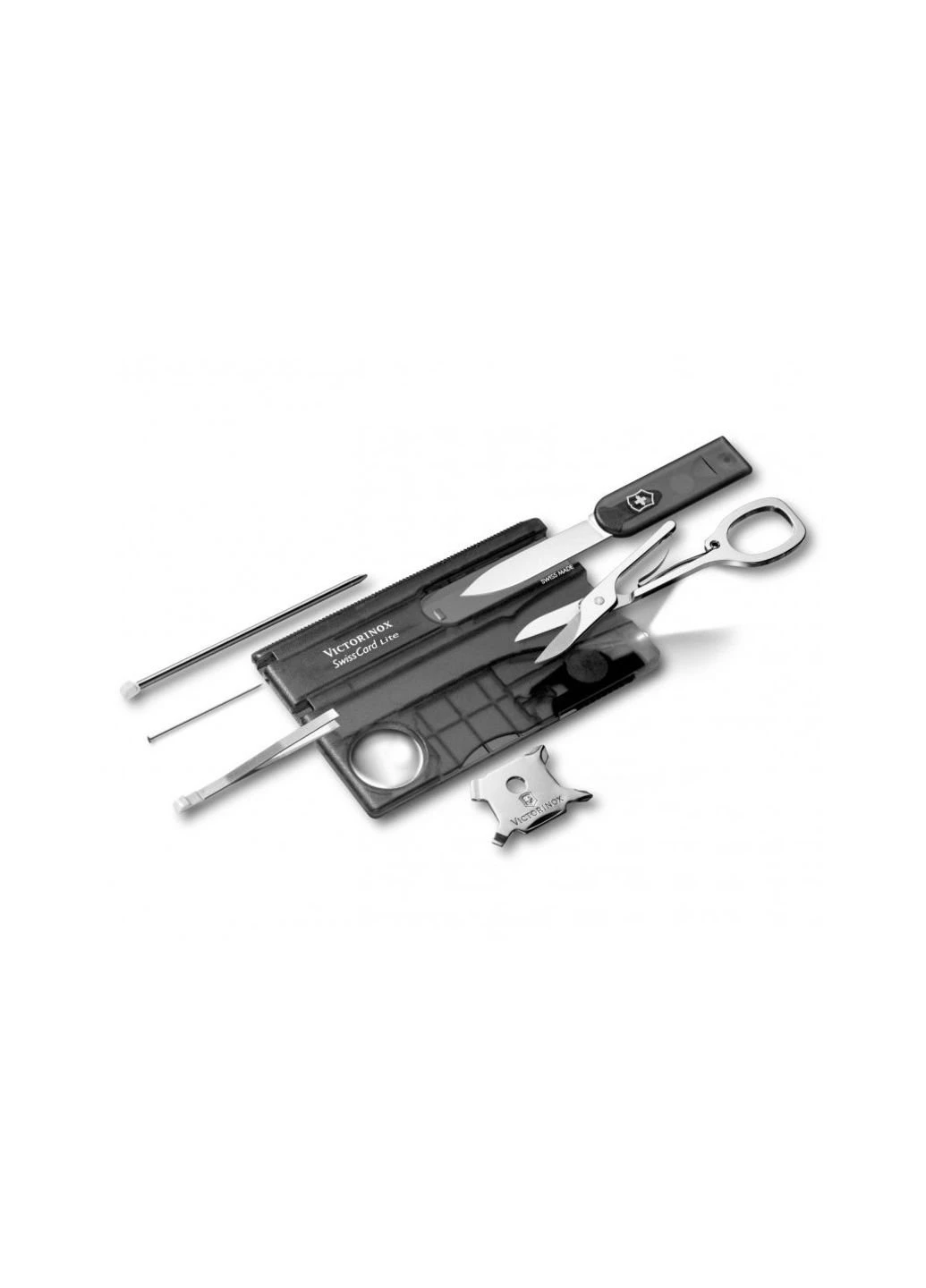 Нож SwissCard Lite Transparent Black Blister (0.7333.T3B1) Victorinox (250395620)