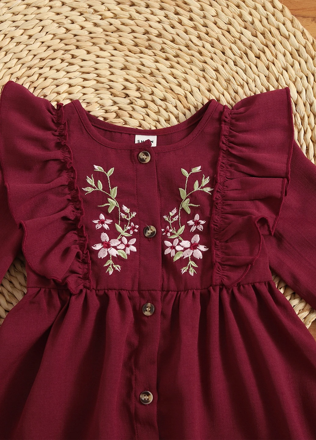 Бордова сукня SHEIN (311512779)