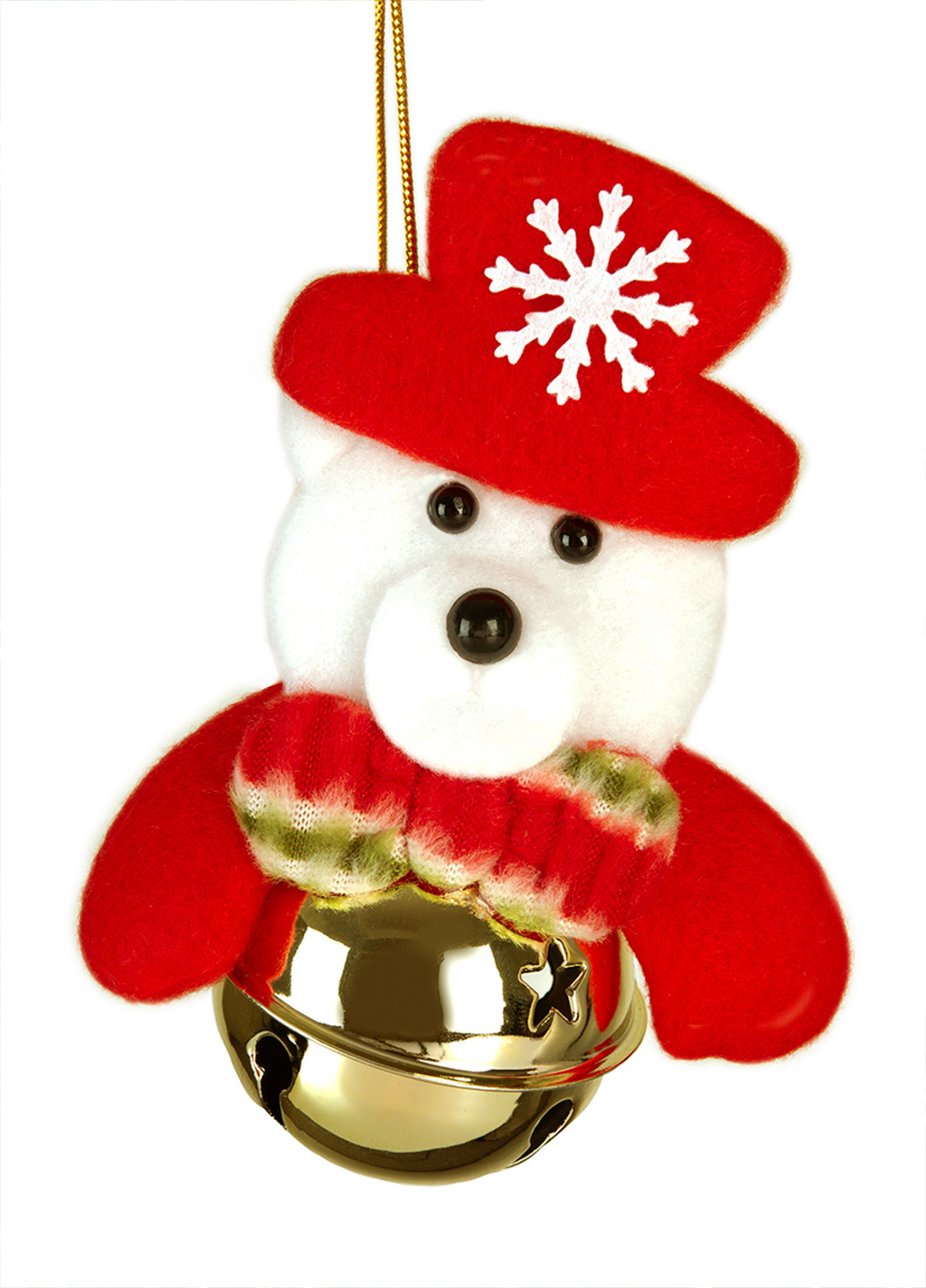 Іграшка новорічна Ведмедик, 8х10 см MVM (256456874)
