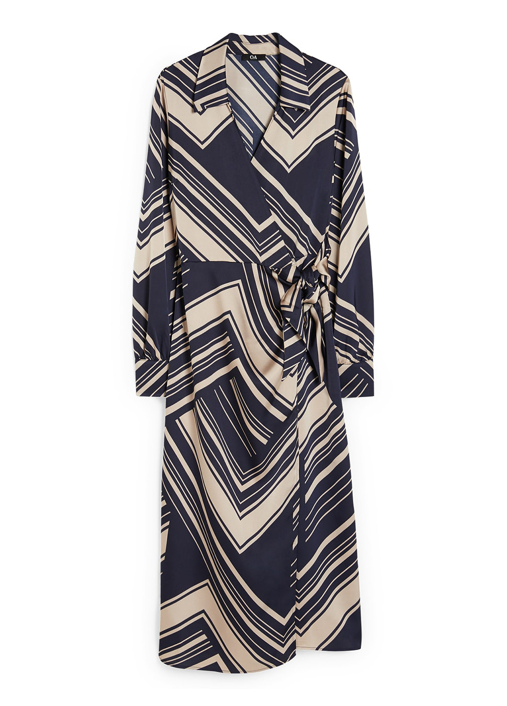 Комбінована кежуал сукня на запах C&A з геометричним візерунком