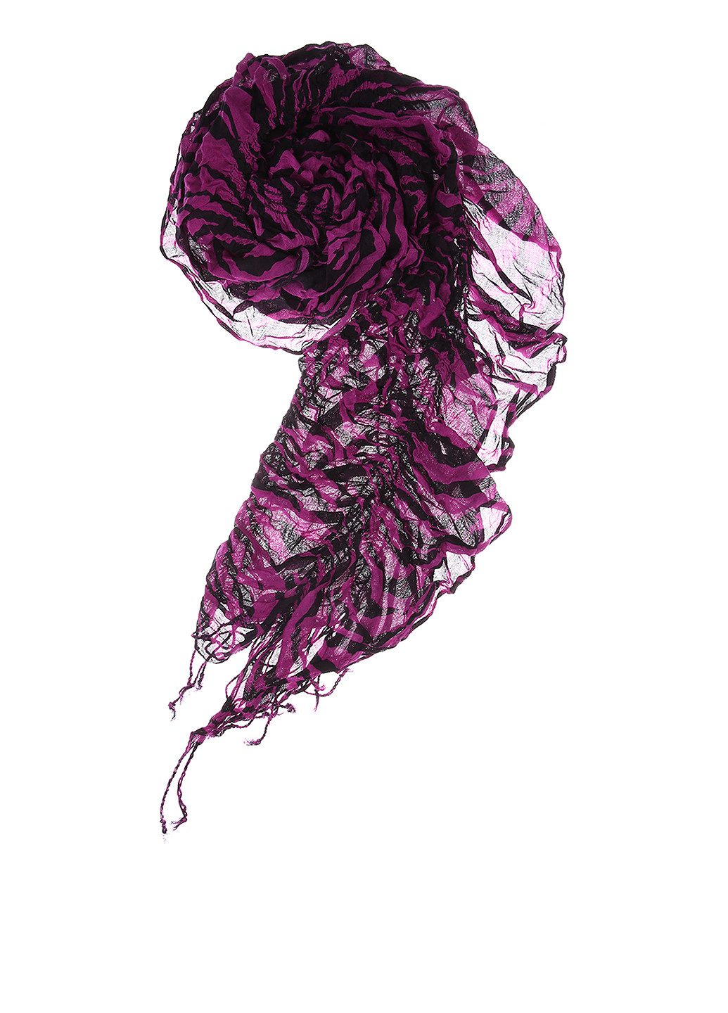 Шарф BRANDTEX CLASSIC анималистичный фиолетовый кэжуал