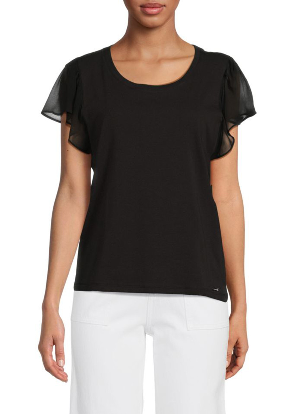 Черная летняя блузка Calvin Klein