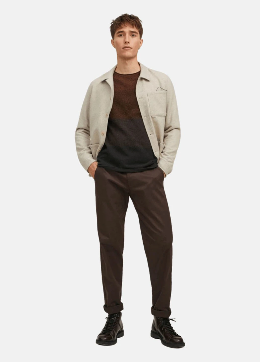 Коричневый демисезонный джемпер джемпер Jack & Jones