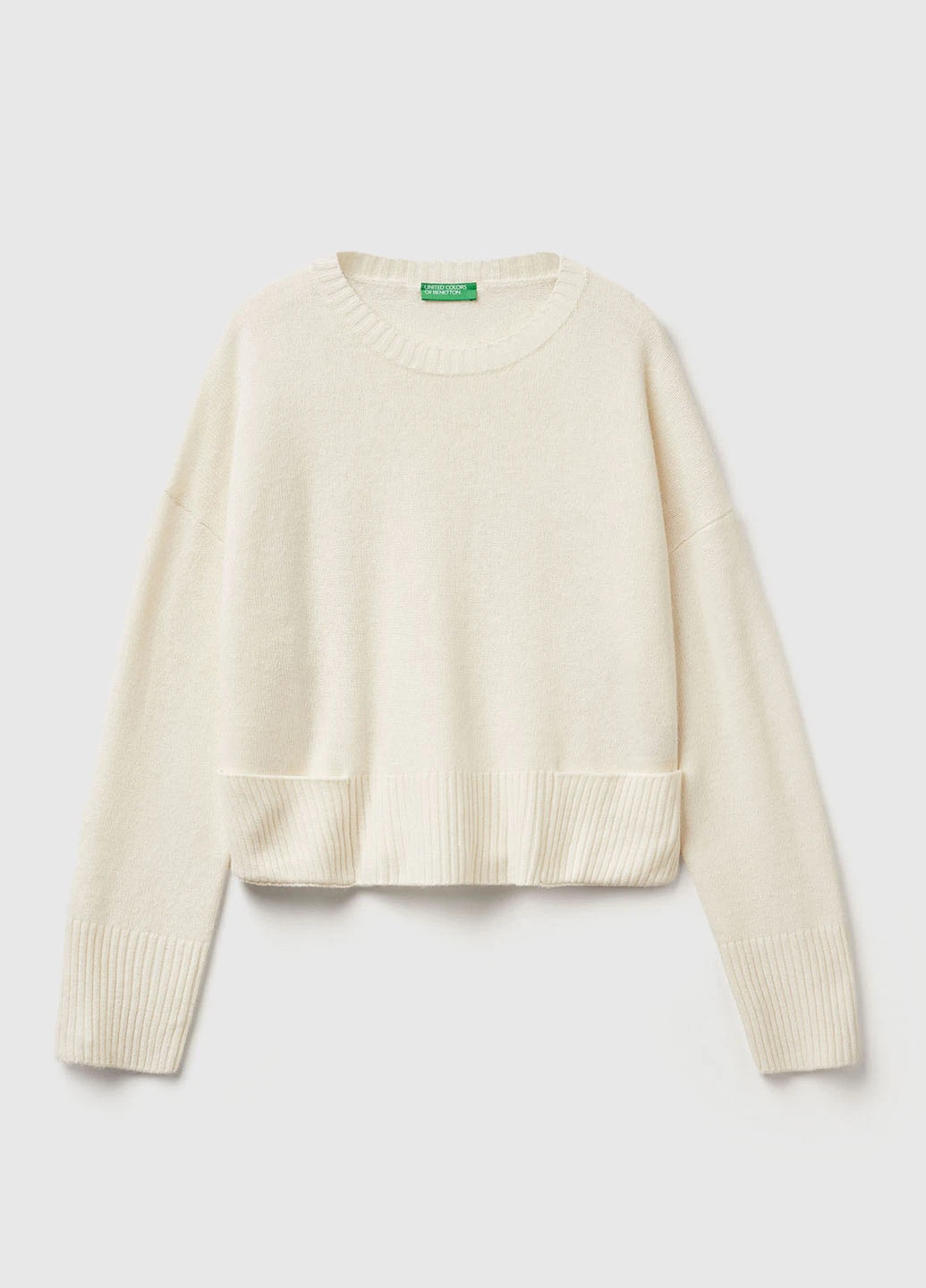 Молочный демисезонный джемпер джемпер United Colors of Benetton
