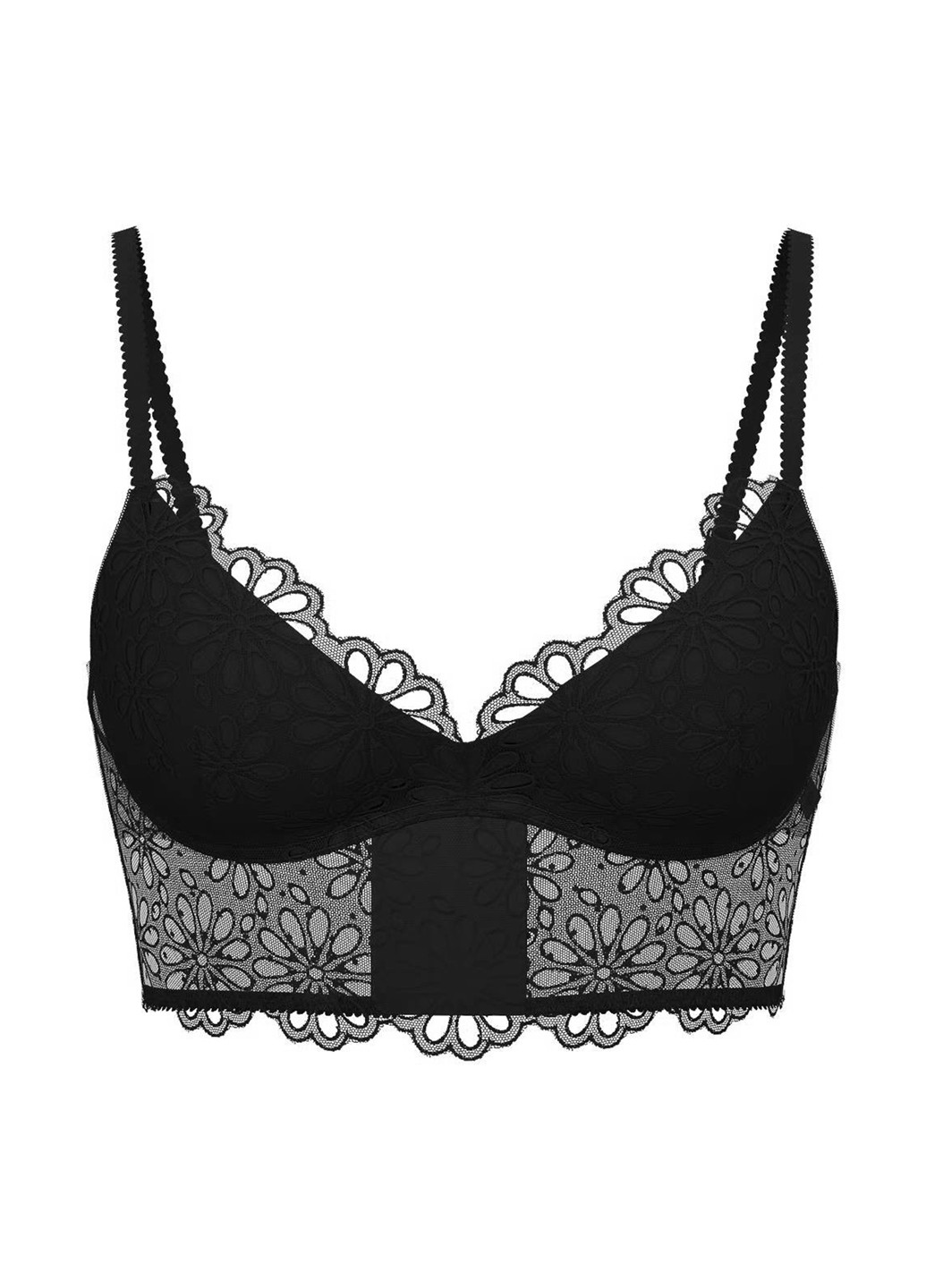 Чорний демісезонний комплект (бюстгальтер, трусики) Victoria's Secret