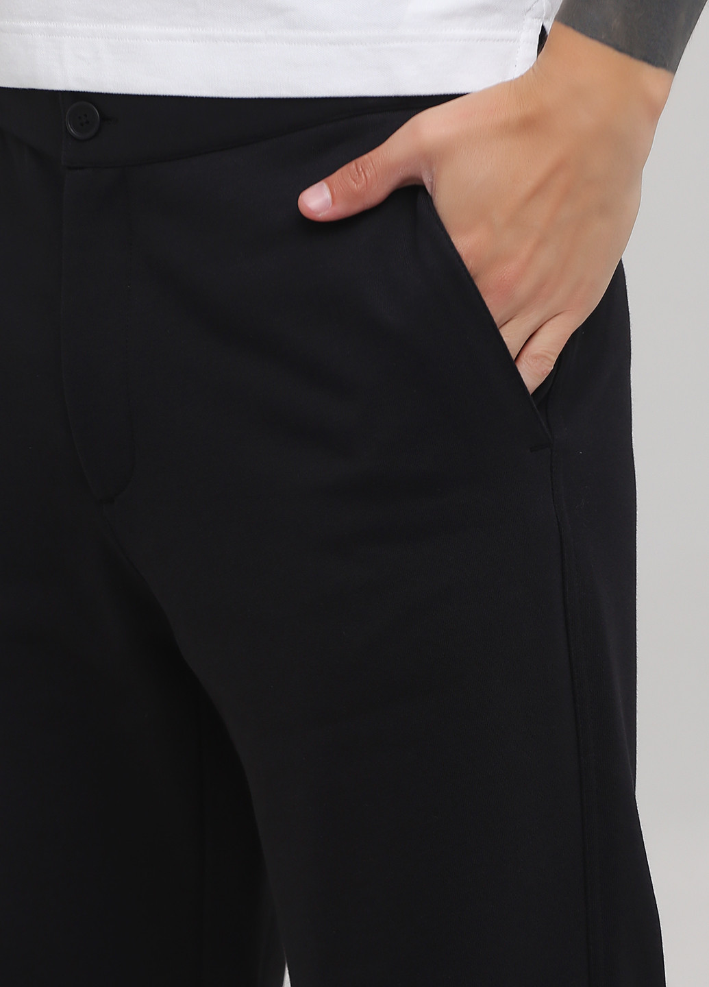 Черные кэжуал демисезонные прямые брюки Z Zegna
