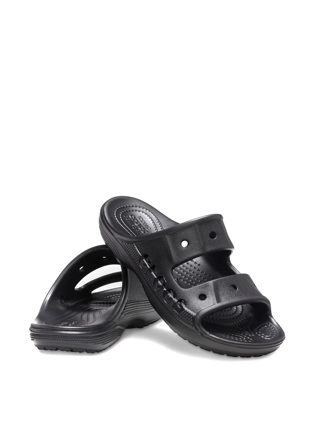 Черные кэжуал шлепанцы Crocs