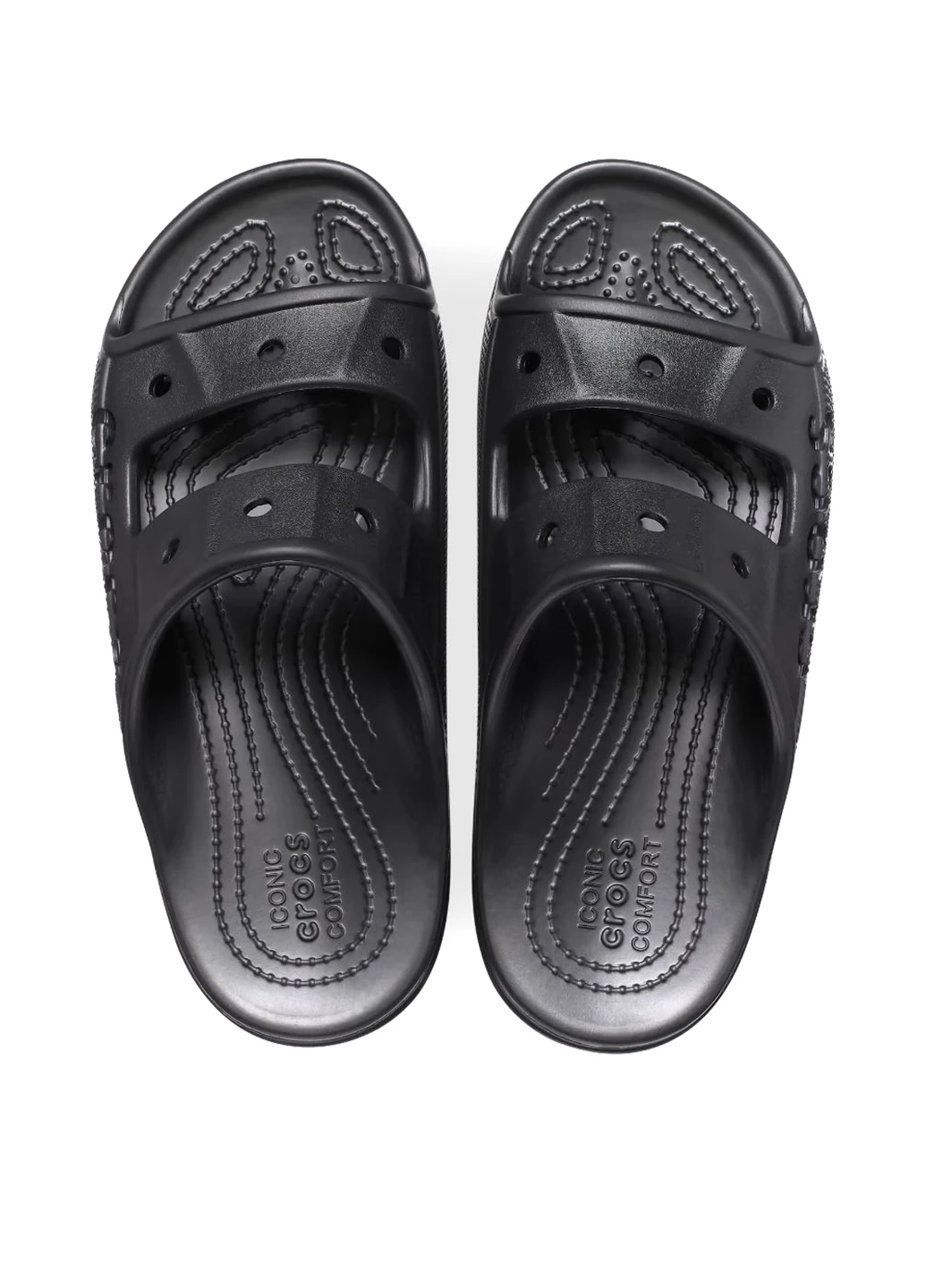 Черные кэжуал шлепанцы Crocs