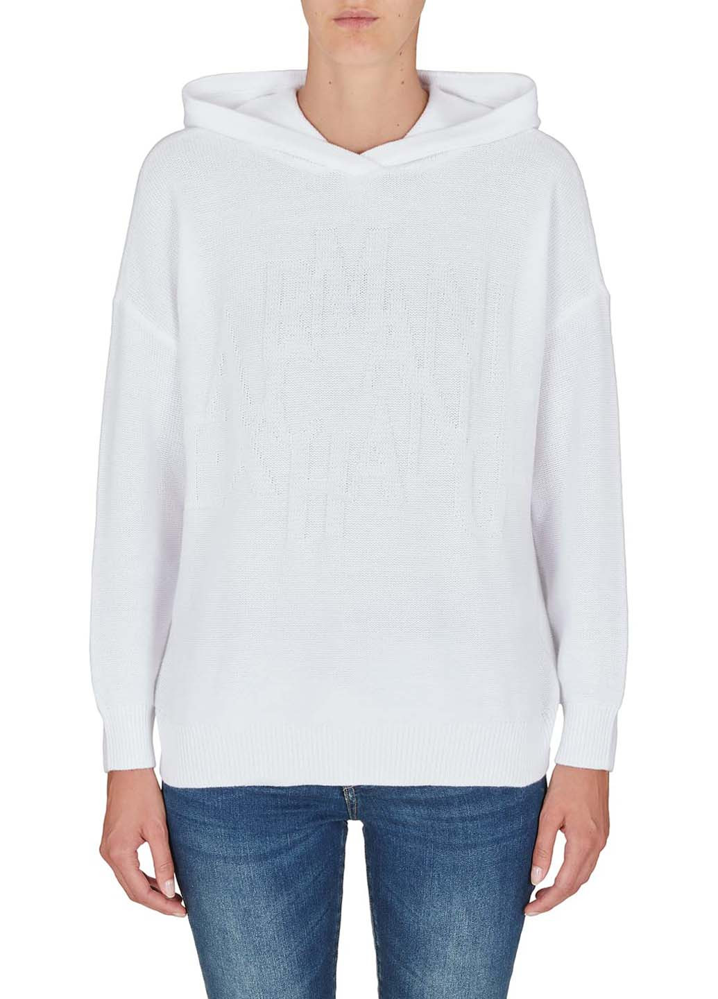 Белый демисезонный свитер Armani Exchange