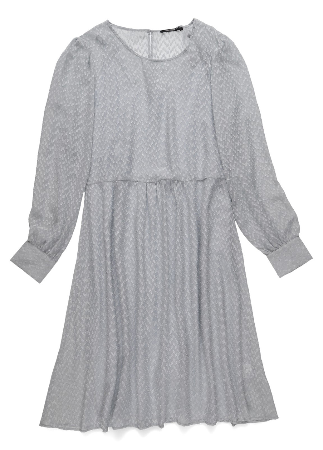 Серое кэжуал платье клеш Bruuns Bazaar однотонное