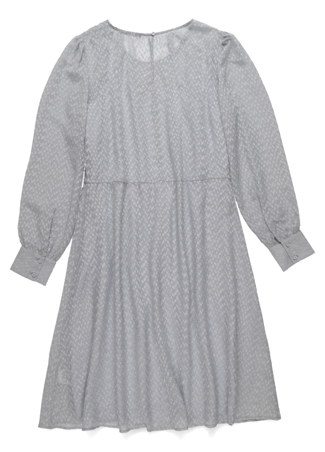 Серое кэжуал платье клеш Bruuns Bazaar однотонное