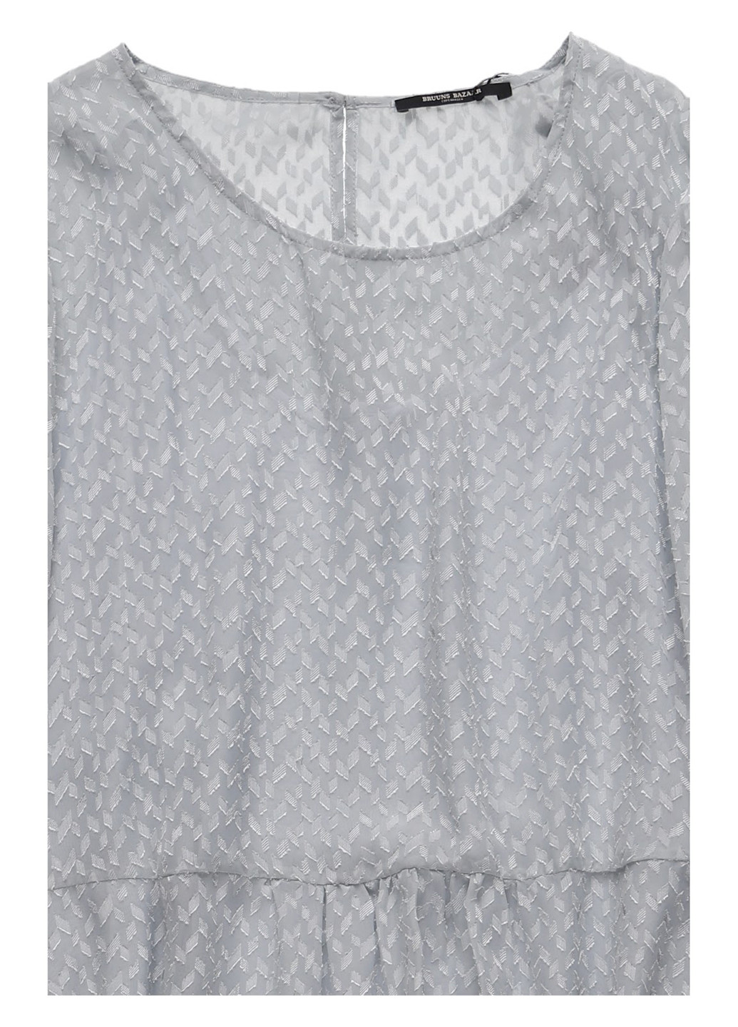 Серое кэжуал платье клеш Bruuns Bazaar однотонное