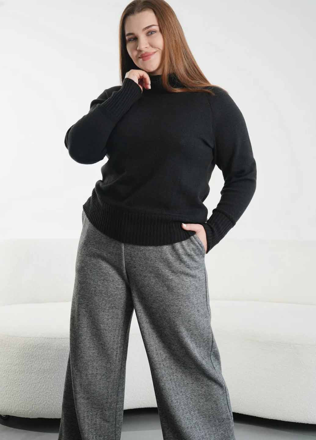 Черный демисезонный джемпер джемпер Fashion