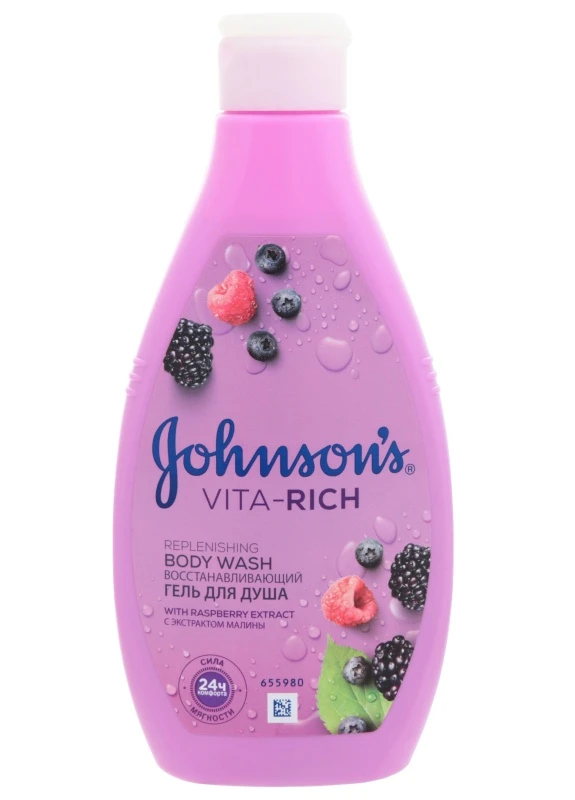Гель для душа Восстанавливающий с экстрактом малины Johnson's (213326031)