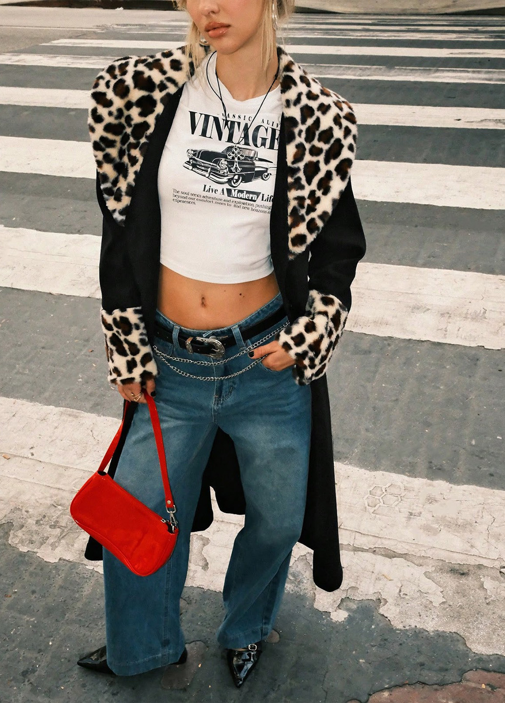 Черное демисезонное Пальто однобортное SHEIN