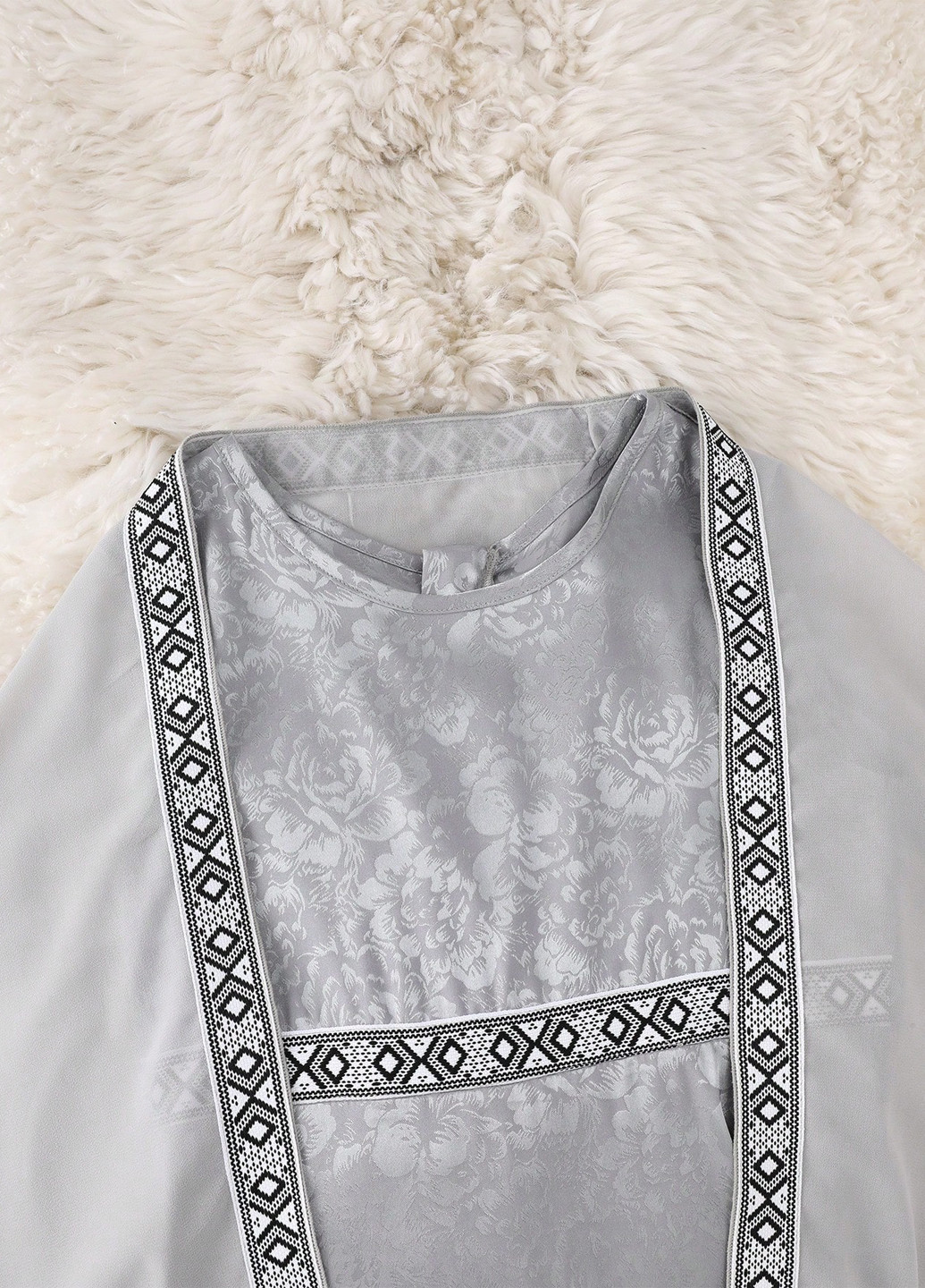 Сріблястий демісезонний комплект (накидка, сукня) SHEIN