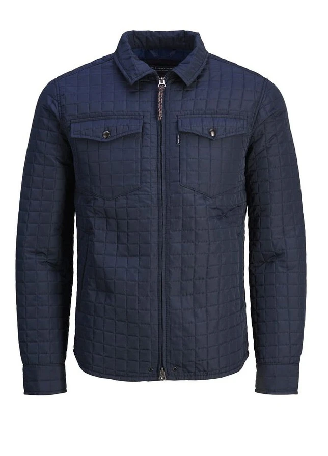 Темно-синяя демисезонная куртка JACK&JONES